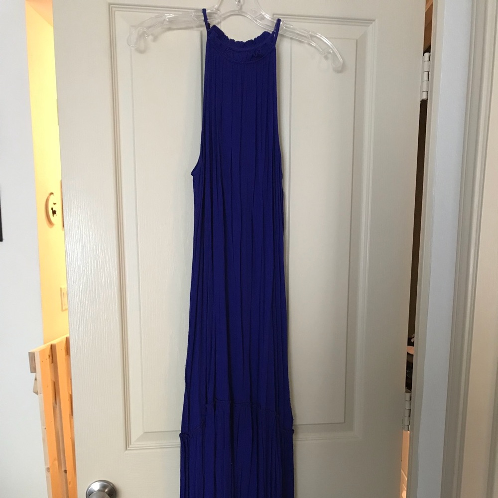 Cobalt blue maxi dress